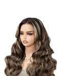 Balayage Honey Blonde Highlight 6×5 13×4 Lace Glueless Wig Body Wave HD Lace Wig