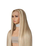 Blonde Highlight 16/613 Human Hair 13×6 Lace Front Wig Body Wave Straight Wigs 180%