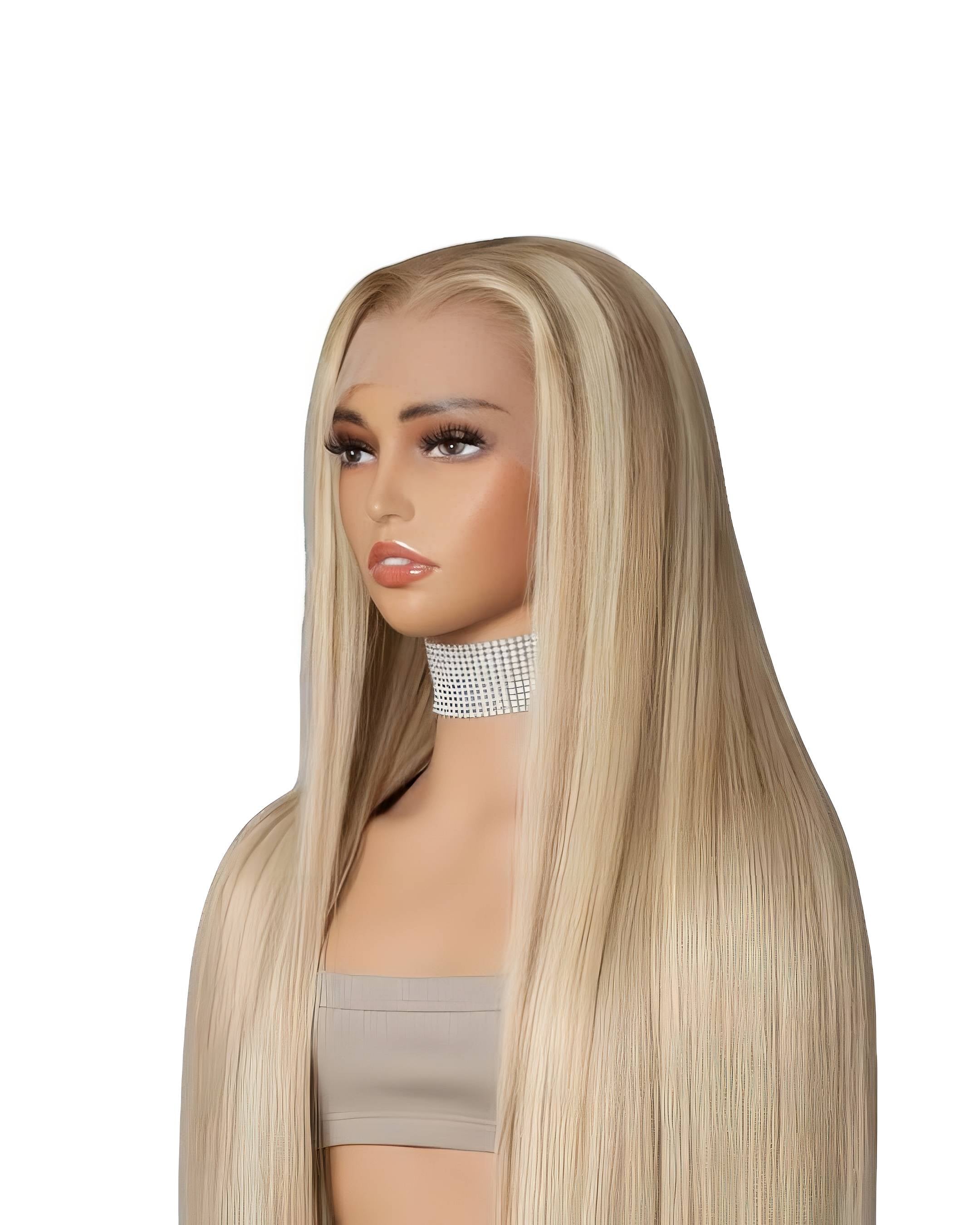 Blonde Highlight 16/613 Human Hair 13×6 Lace Front Wig Body Wave Straight Wigs 180%