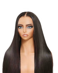 13x4 HD Lace Frontal 250% Density Raw Human Hair Straight 200% Density Wig
