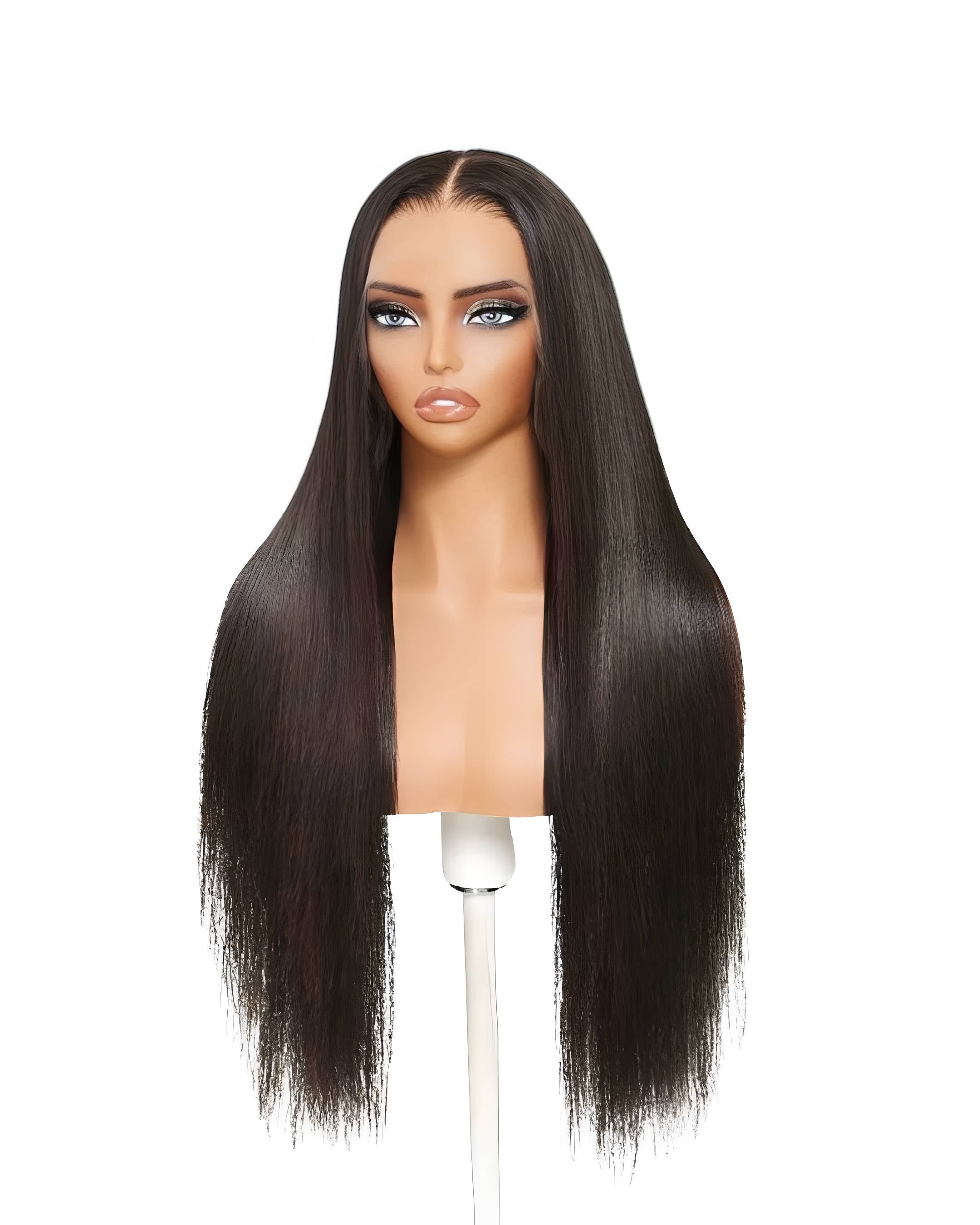 13x4 HD Lace Frontal 250% Density Raw Human Hair Straight 200% Density Wig